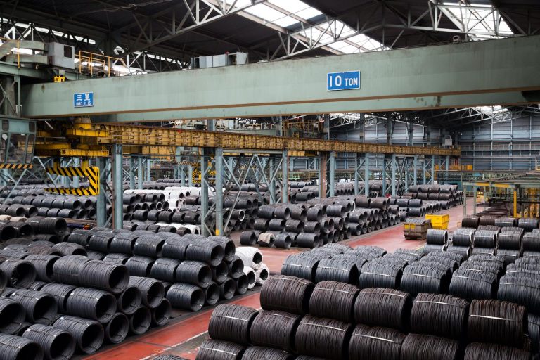 What is the steel price per metric ton?